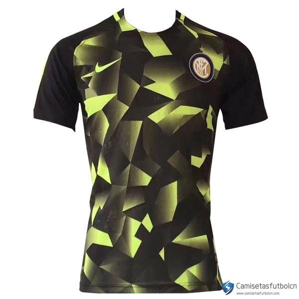 Camiseta Entrenamiento Inter 2017-18 Negro Verde